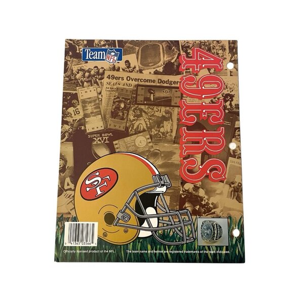 Vintage Retro NFL San Francisco 49ers Niners School Folders Portfolio 1992 - Picture 3 of 5